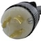 Ac Works SOOW; Cold Weather Extension Cord, 14 AWG, Indoor/Outdoor, 14/3, 1 Outlets, L6-15R, Black, Rubber L615PR-025 - alternate 4